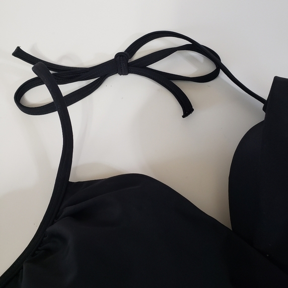 Victoria's Secret Swim The Wrap Halter Bikini Top Black 32D - Picture 4 of 9